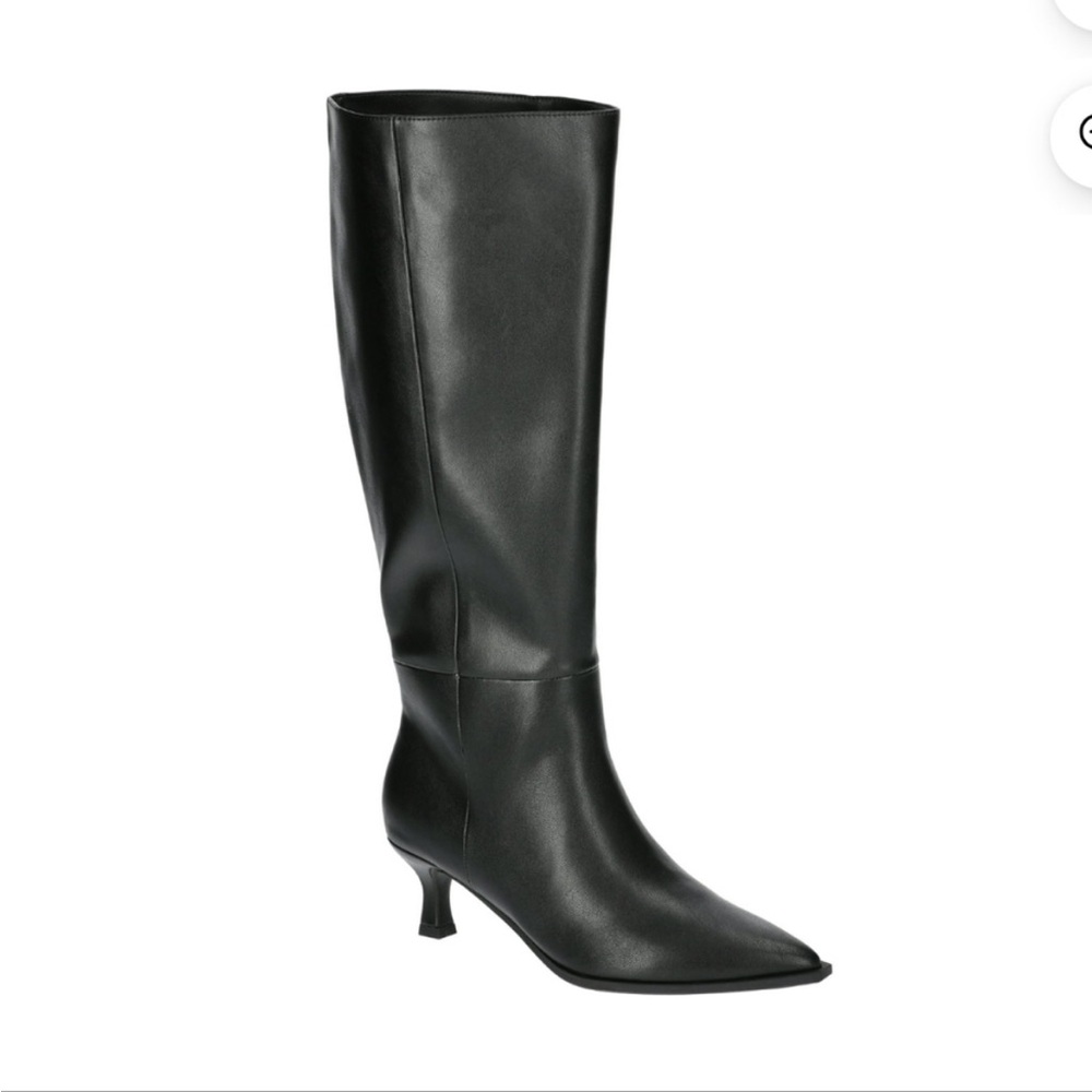 NWT! Madden NYC Women's Kitten Heel WC Comfort Foam Black Boots Size 9 with Box